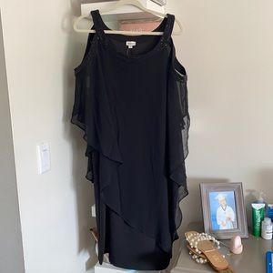 Black sequined dress